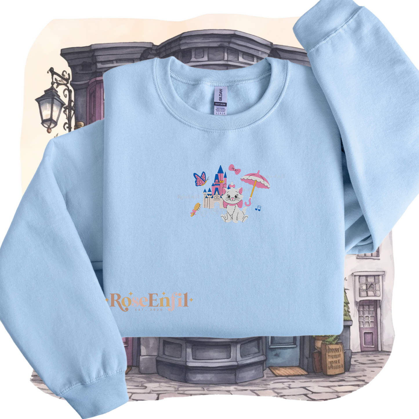 Portrait Chat aristocrate - Collection Enchantée - Broderie magique - Plusieurs couleurs