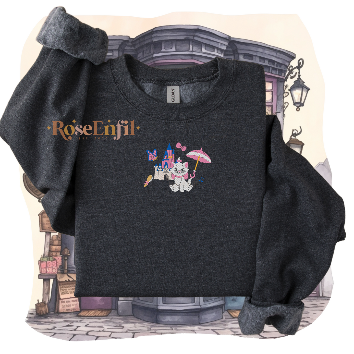 Portrait Chat aristocrate - Collection Enchantée - Broderie magique - Plusieurs couleurs