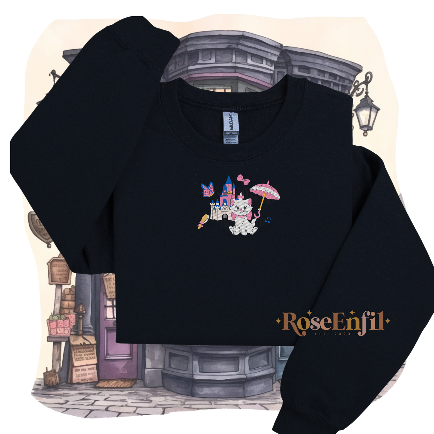 Portrait Chat aristocrate - Collection Enchantée - Broderie magique - Plusieurs couleurs