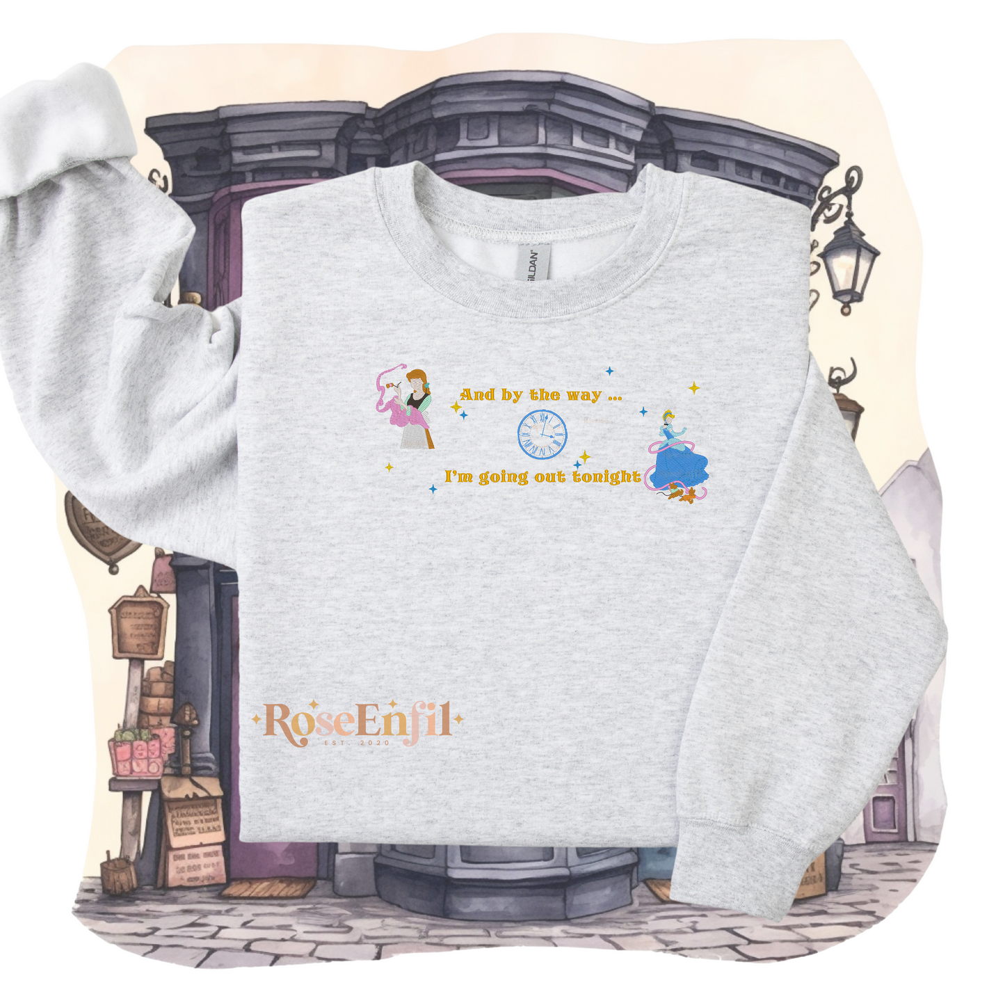Portrait princesse pantoufle de verre - Collection Princesse - Broderie magique - Plusieurs couleurs
