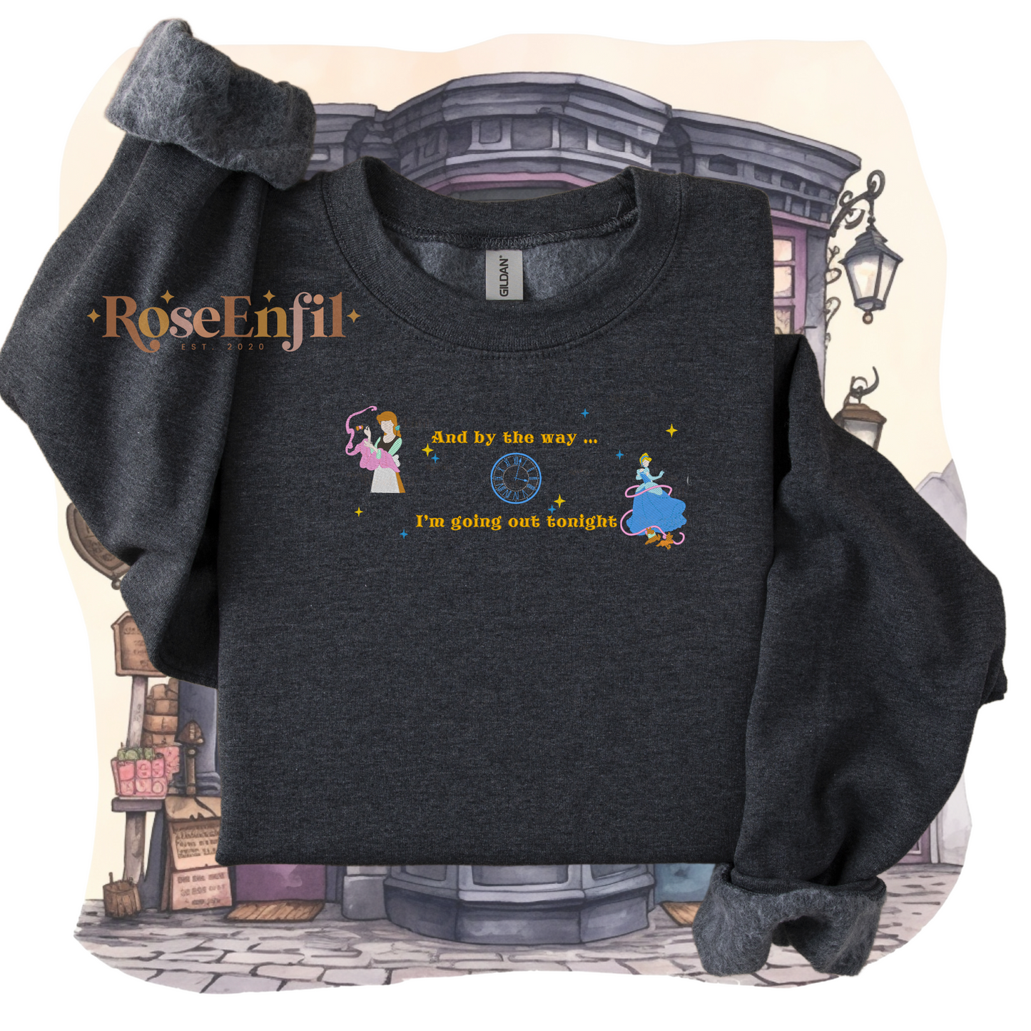 Portrait princesse pantoufle de verre - Collection Princesse - Broderie magique - Plusieurs couleurs