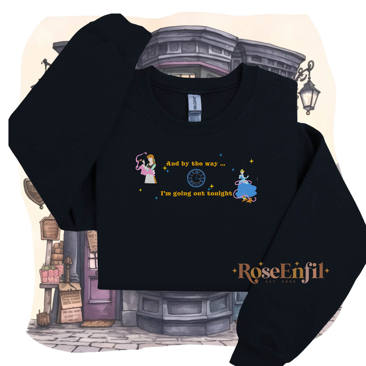 Portrait princesse pantoufle de verre - Collection Princesse - Broderie magique - Plusieurs couleurs