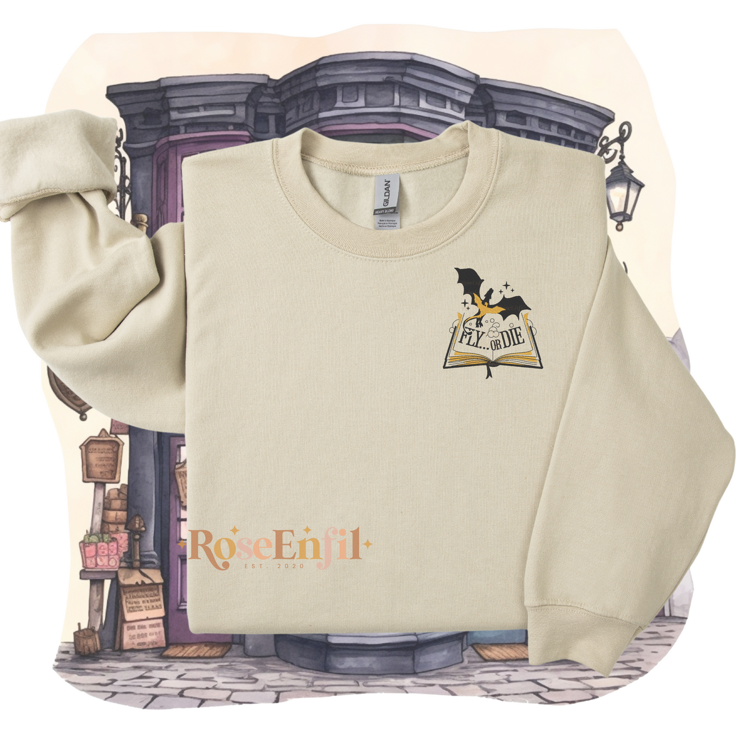 Voler ou mourir - Collection Livres fantastique - Broderie magique - Plusieurs couleurs
