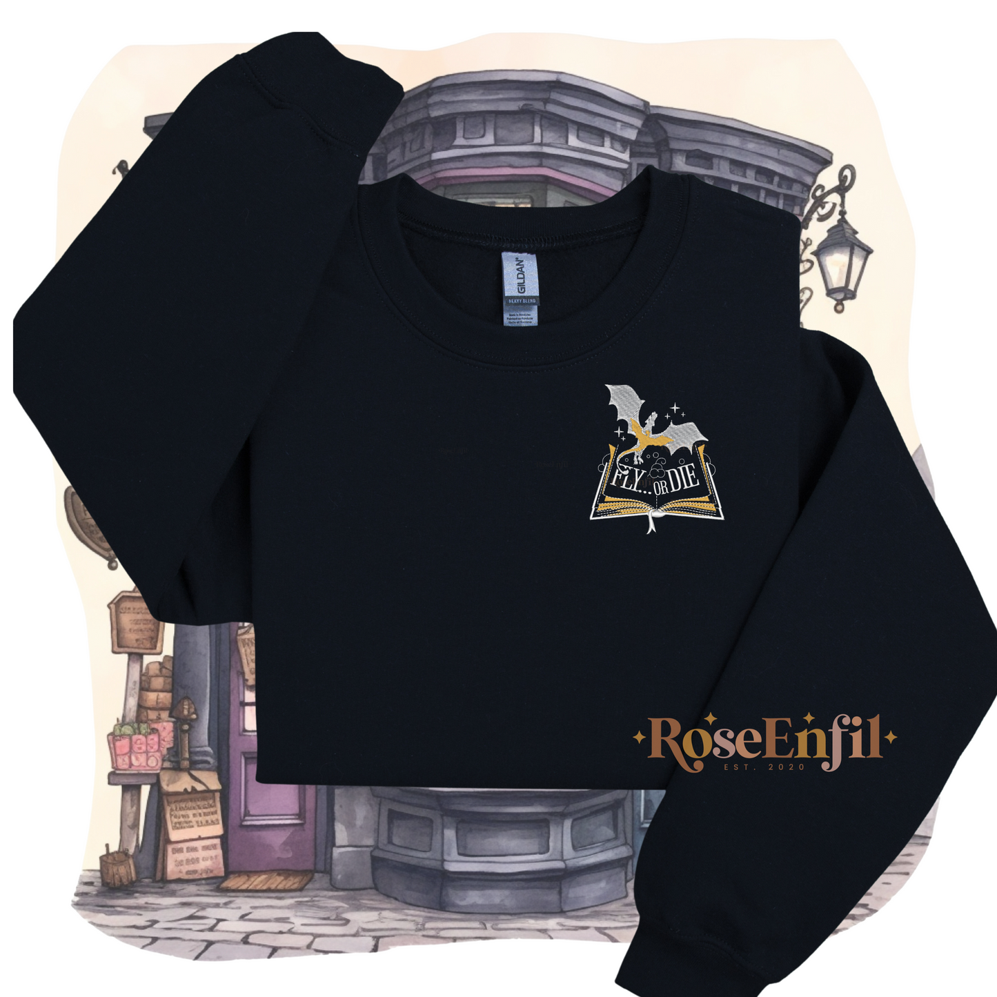 Voler ou mourir - Collection Livres fantastique - Broderie magique - Plusieurs couleurs