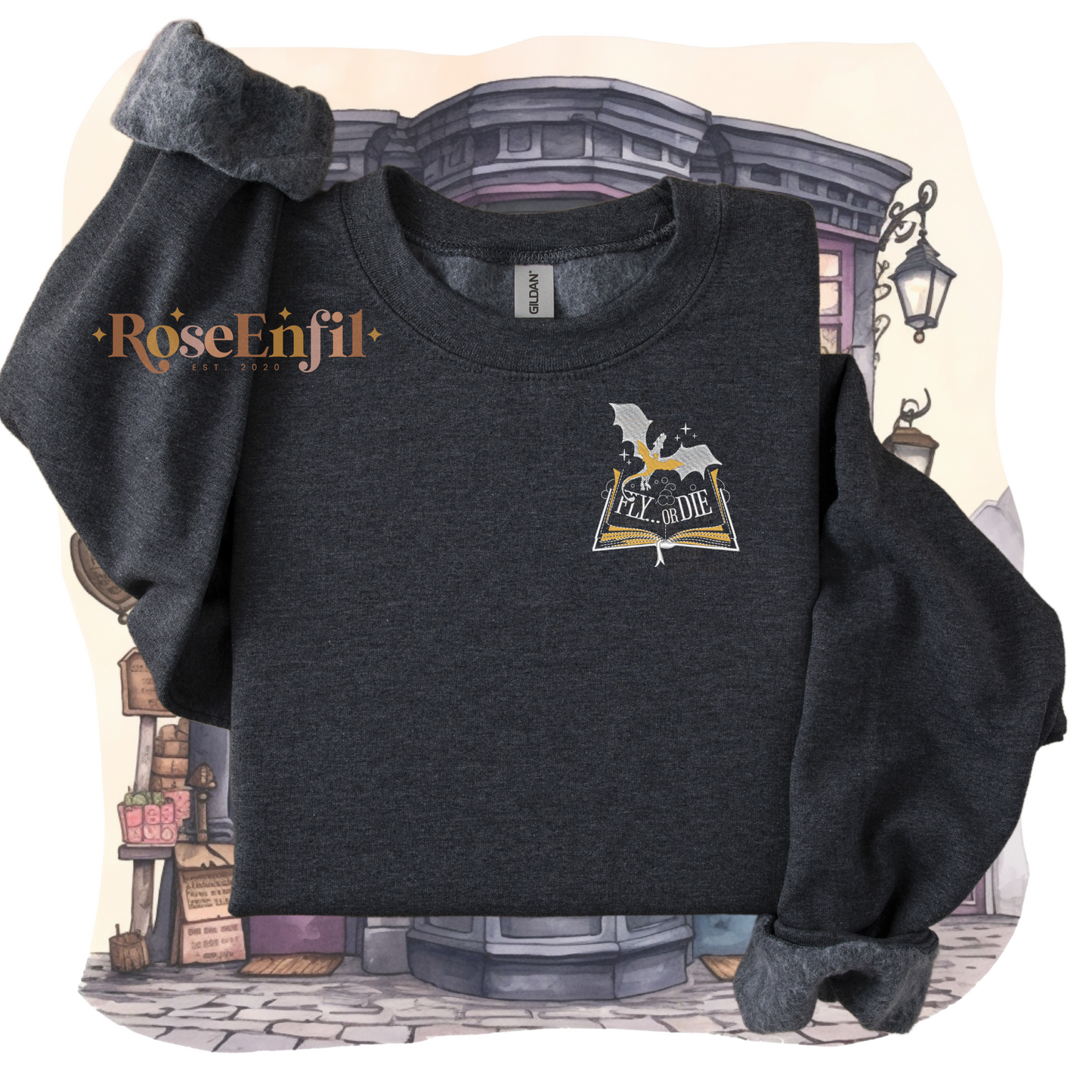 Voler ou mourir - Collection Livres fantastique - Broderie magique - Plusieurs couleurs