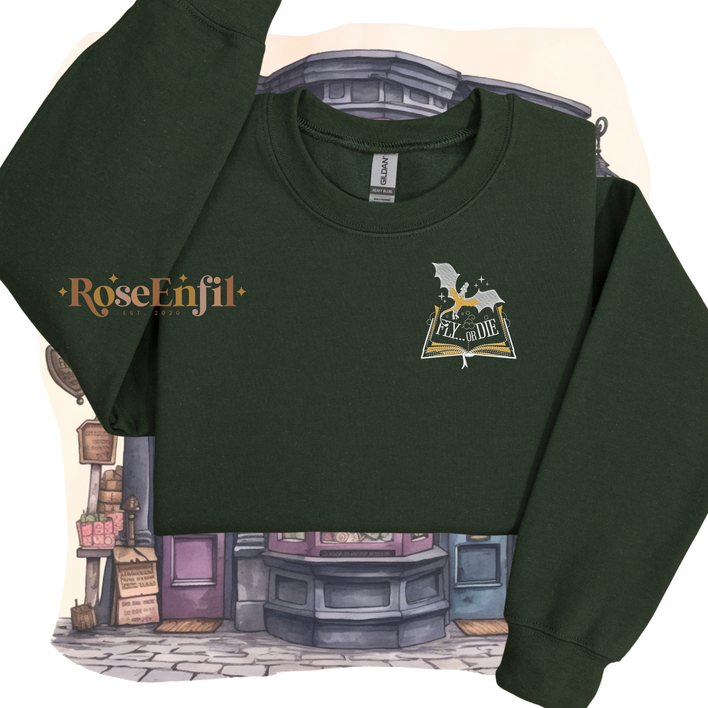 Voler ou mourir - Collection Livres fantastique - Broderie magique - Plusieurs couleurs