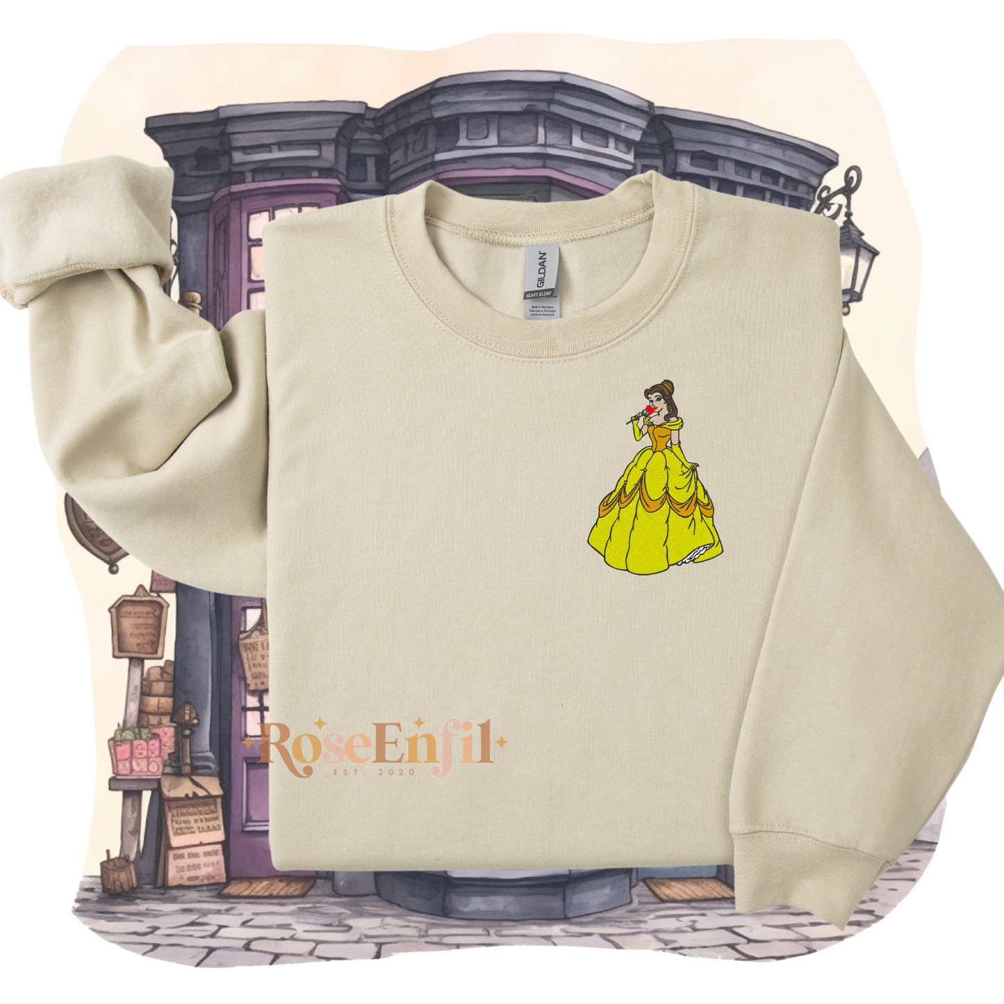 Belle - Collection Princesse - Broderie magique - Plusieurs couleurs