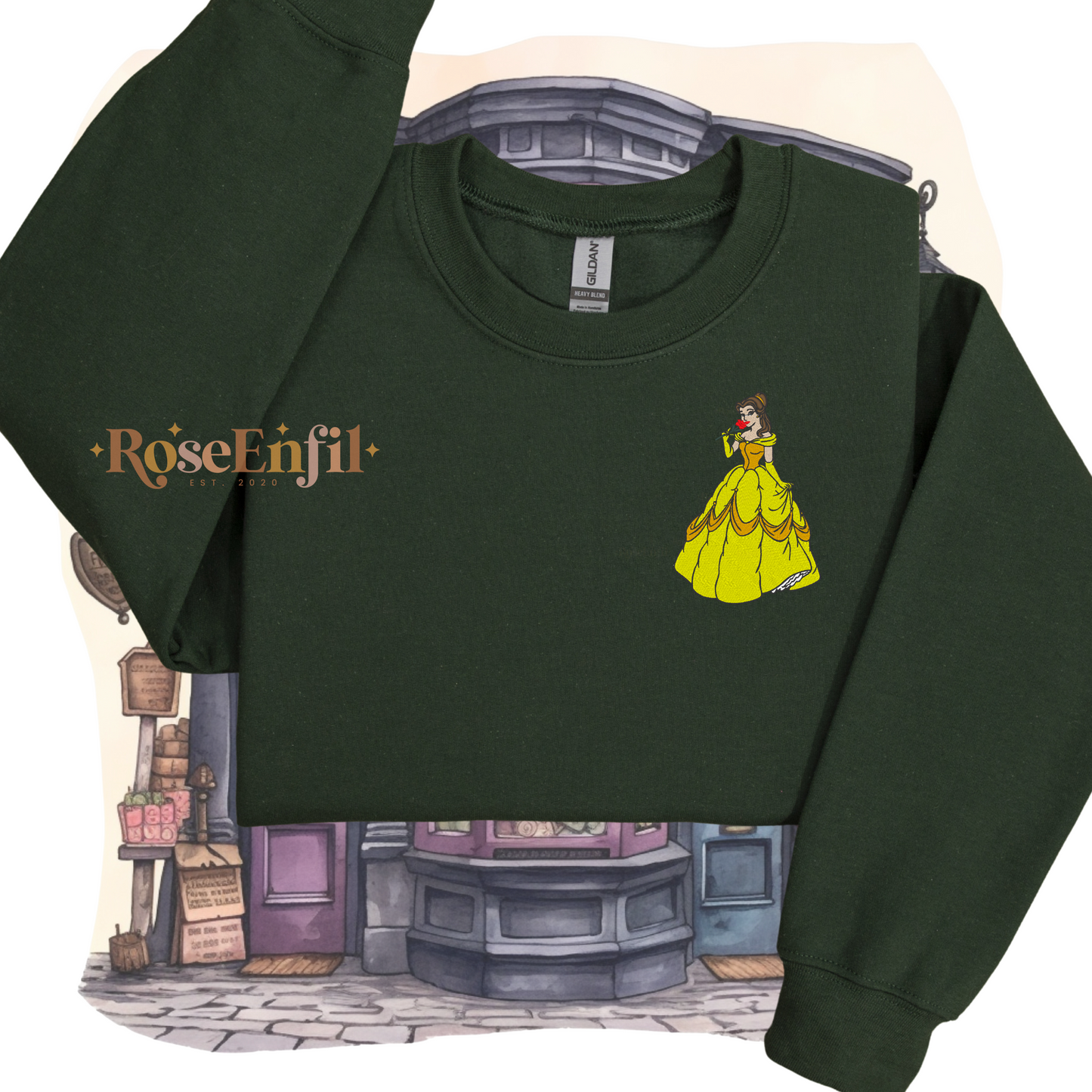 Belle - Collection Princesse - Broderie magique - Plusieurs couleurs