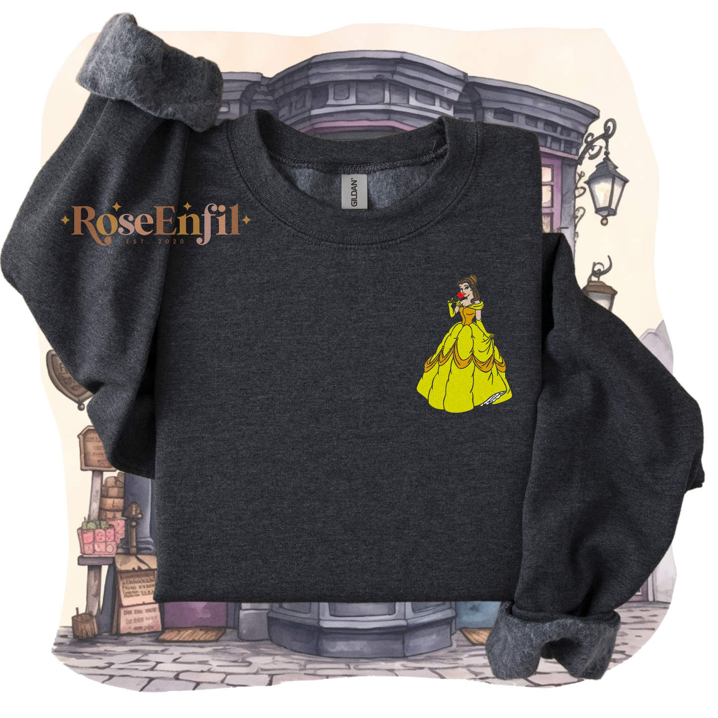 Belle - Collection Princesse - Broderie magique - Plusieurs couleurs