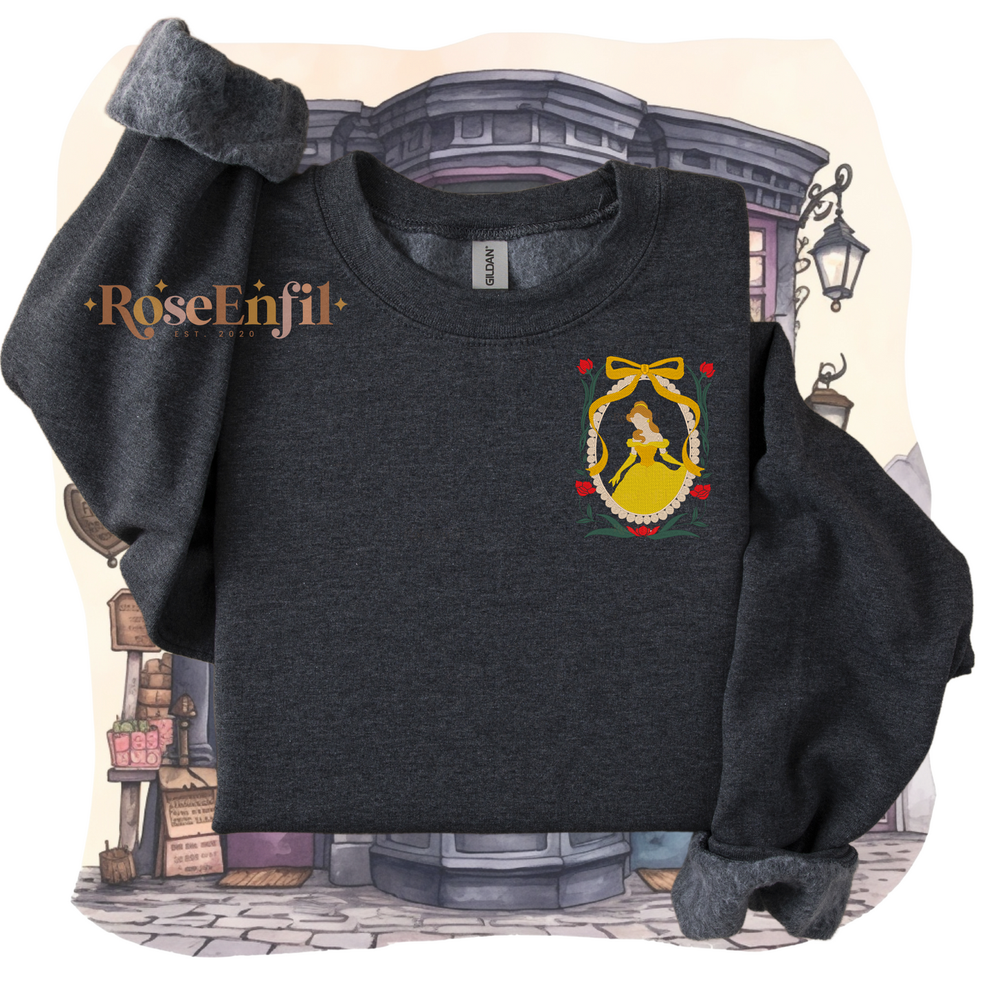 Belle (Portrait) - Collection Princesse - Broderie magique - Plusieurs couleurs