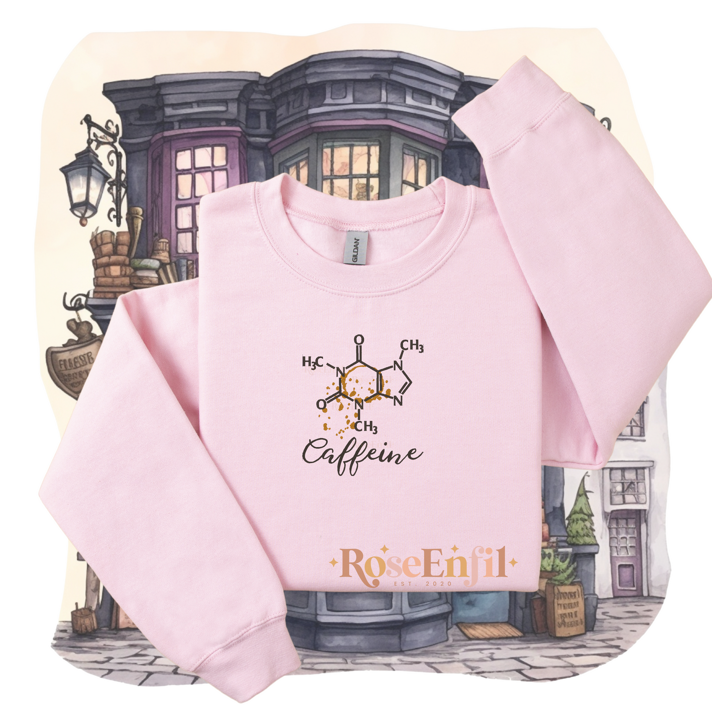 Molécule caféine - Broderie passion - Plusieurs couleurs