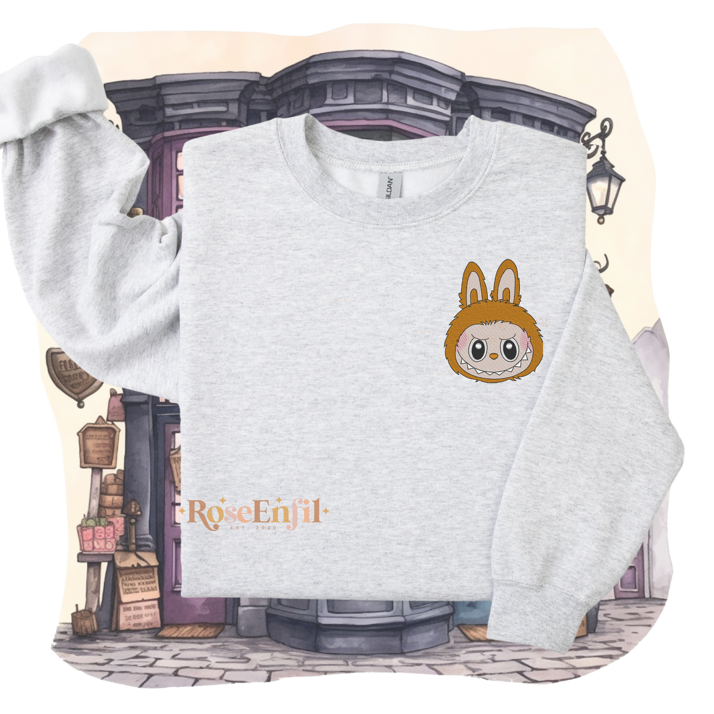Tête mascotte mignonne (choix de couleur)- Collection broderie tendance - Plusieurs couleurs