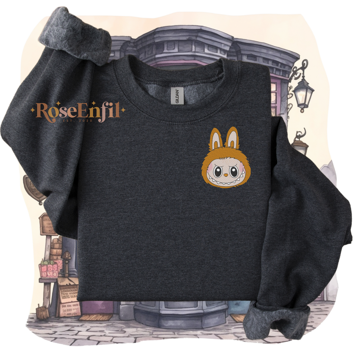 Tête mascotte mignonne (choix de couleur)- Collection broderie tendance - Plusieurs couleurs
