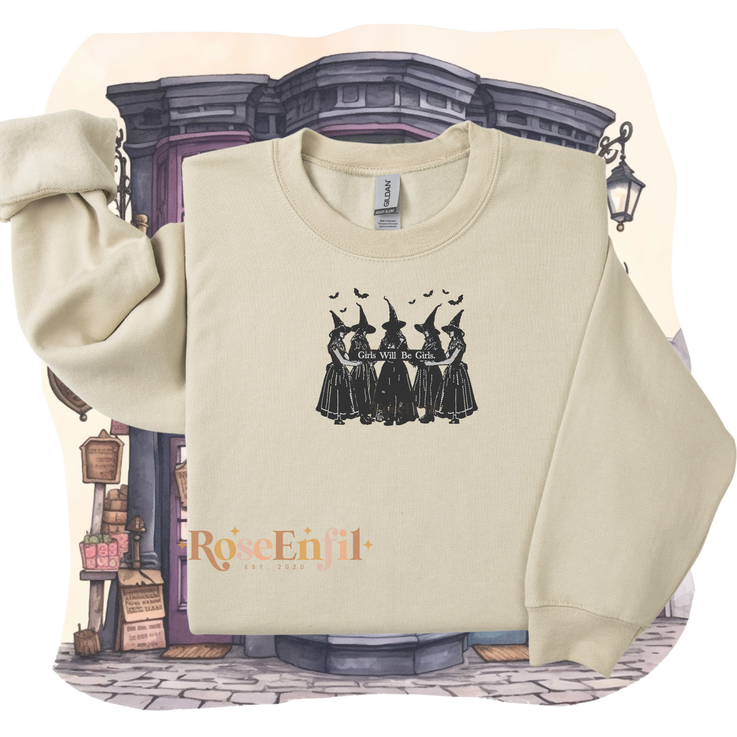 Girls Will Be Girls - Spooky Embroidery Collection - Multiple Colors