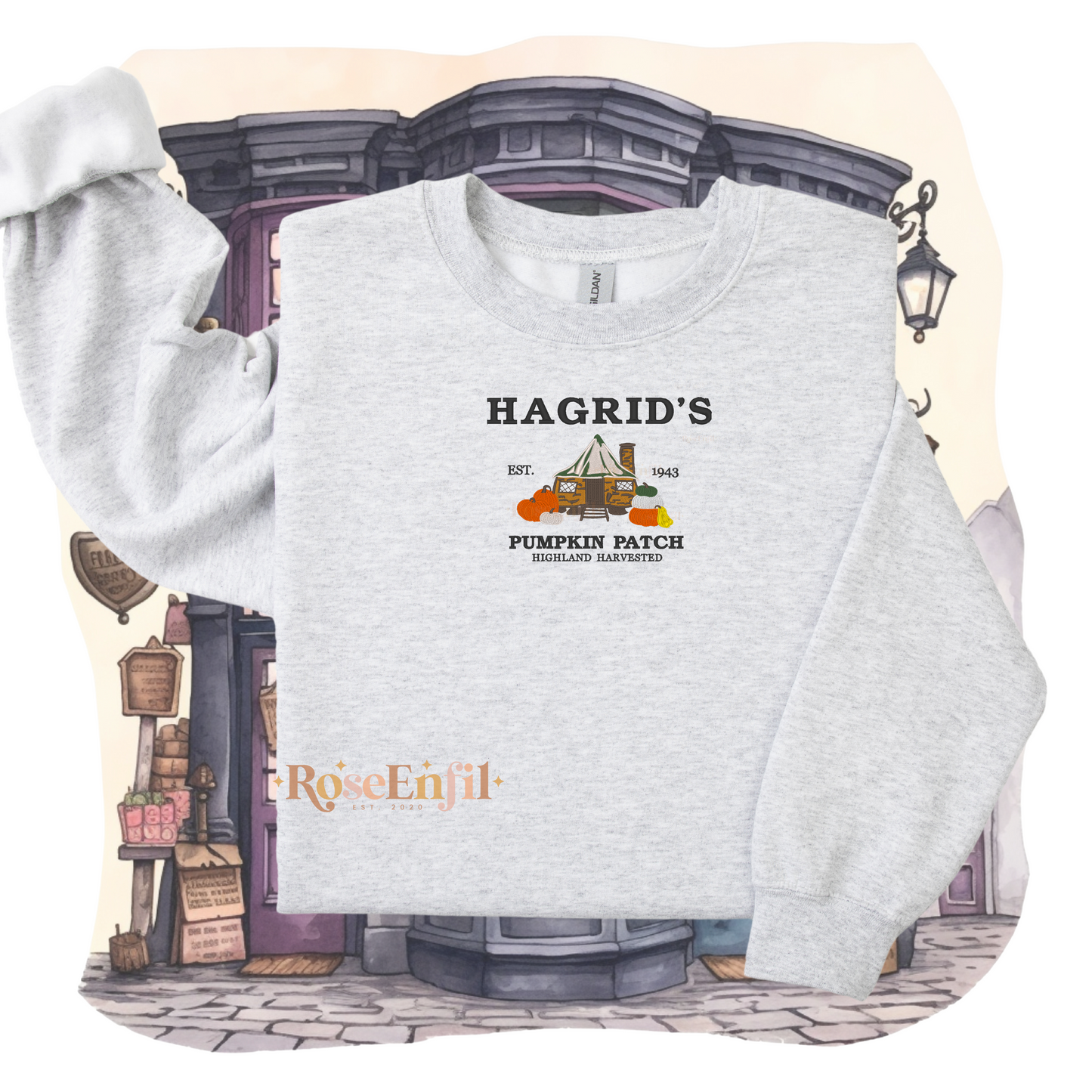 Champ de citrouille - Hagrid - Collection broderie magique automne - Plusieurs couleurs