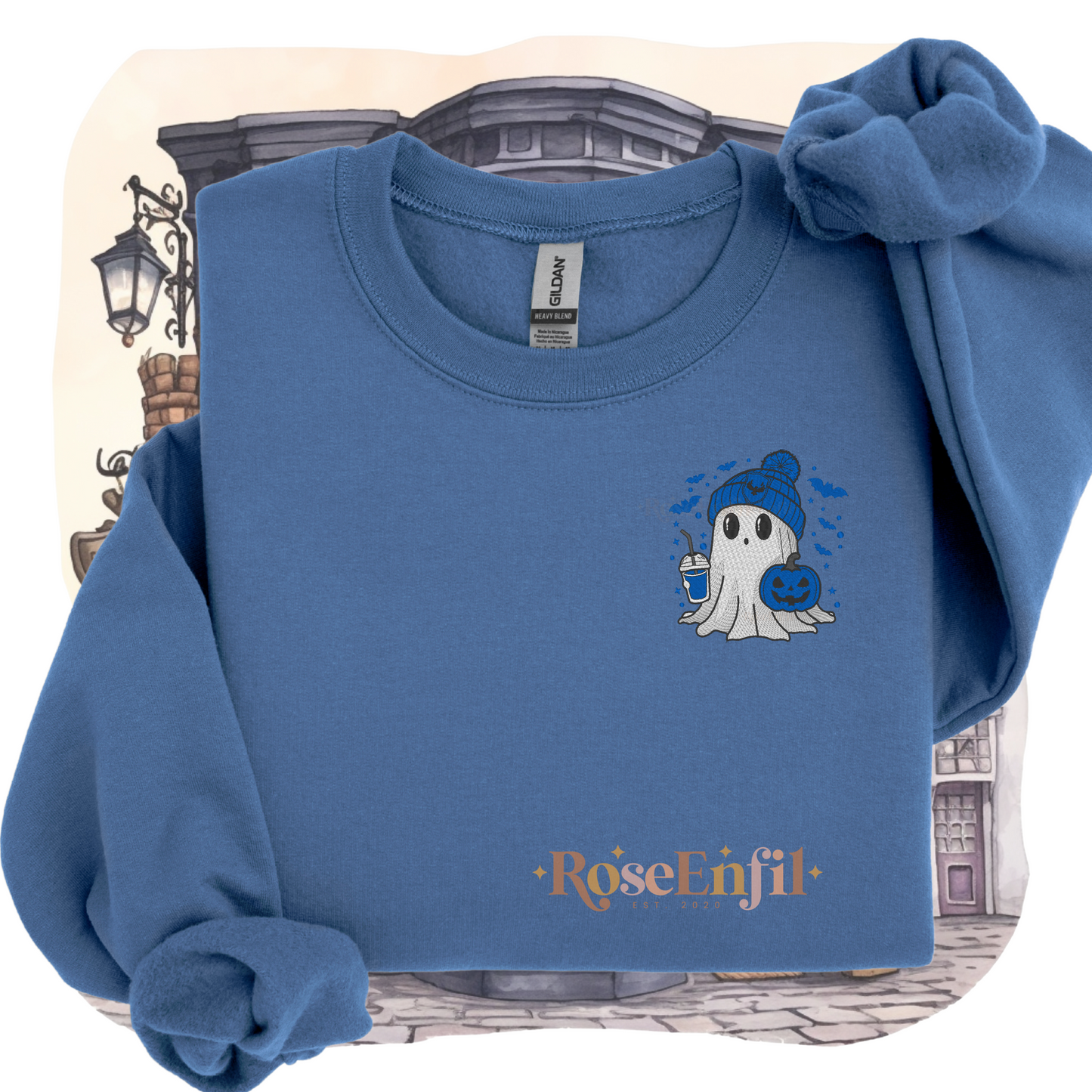 Fantôme maison de l'aigle (savoir) - Collection broderie magique et Halloween (automne et spooky) - Plusieurs couleurs