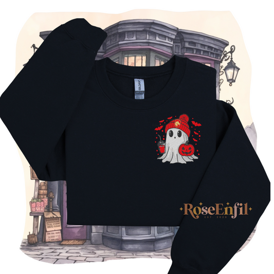 Lion House Ghost (Courage) - Magical and Halloween Embroidery Collection (Autumn and Spooky) - Multiple Colors
