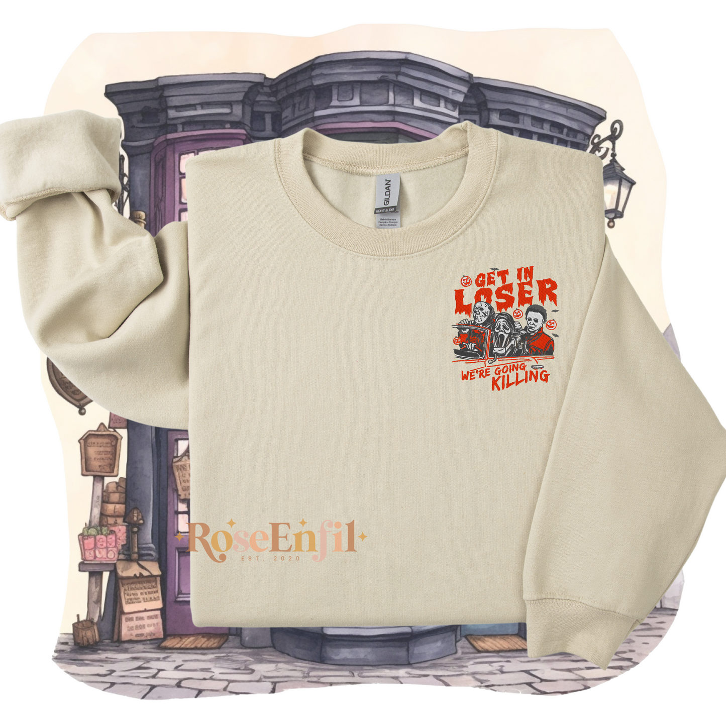 En voiture les loosers - Collection broderie Halloween (automne et spooky) - Plusieurs couleurs