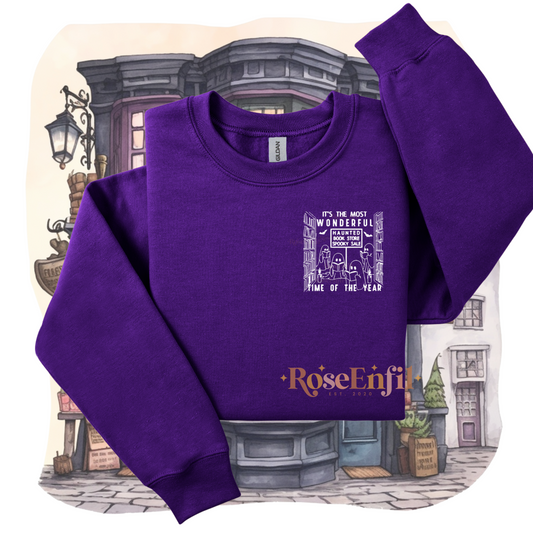 The Most Wonderful Time of the Year (Ghosts and Books) - Book and Halloween Collection (Autumn and Spooky) - Multiple Colors