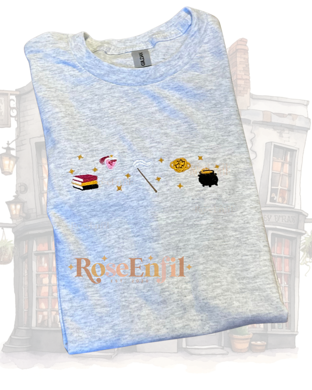 Symboles magiques - Univers magique sorciers et sorcières - Collection Broderie magique (harry)