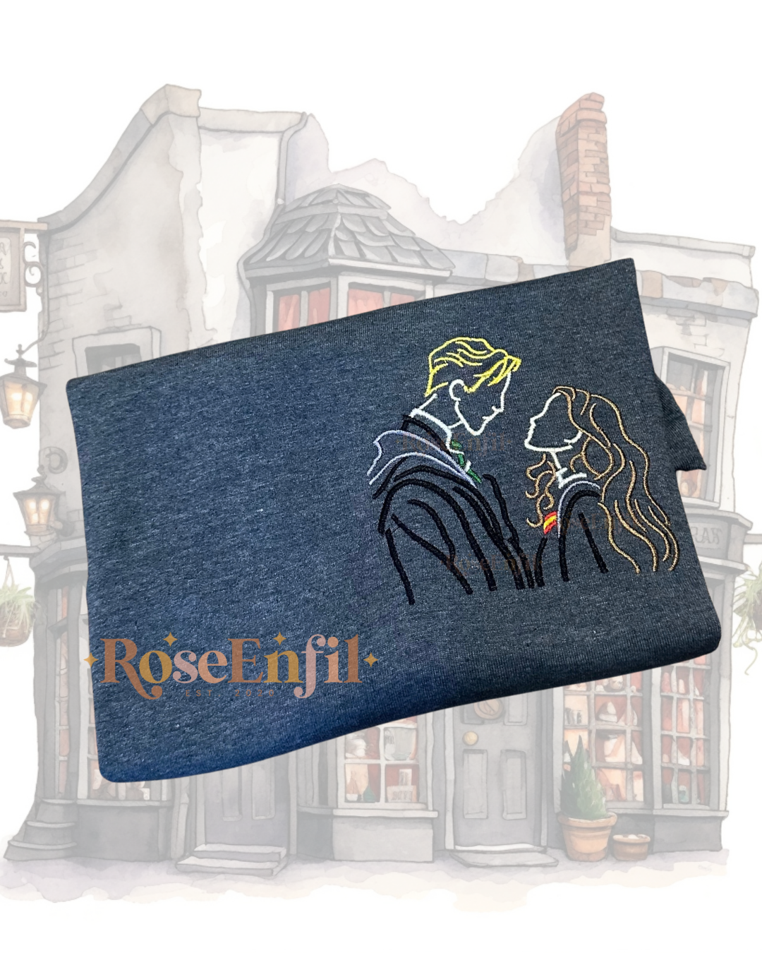 Enemies to lovers (with or without text) - Magic embroidery collection - several colors
