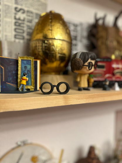 Décoration de paille - Lunettes noires Harry