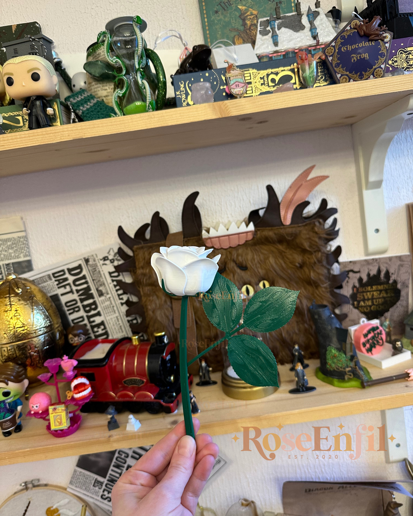 Rose décorative - Collection décor - Impression 3D - Plusieurs couleurs