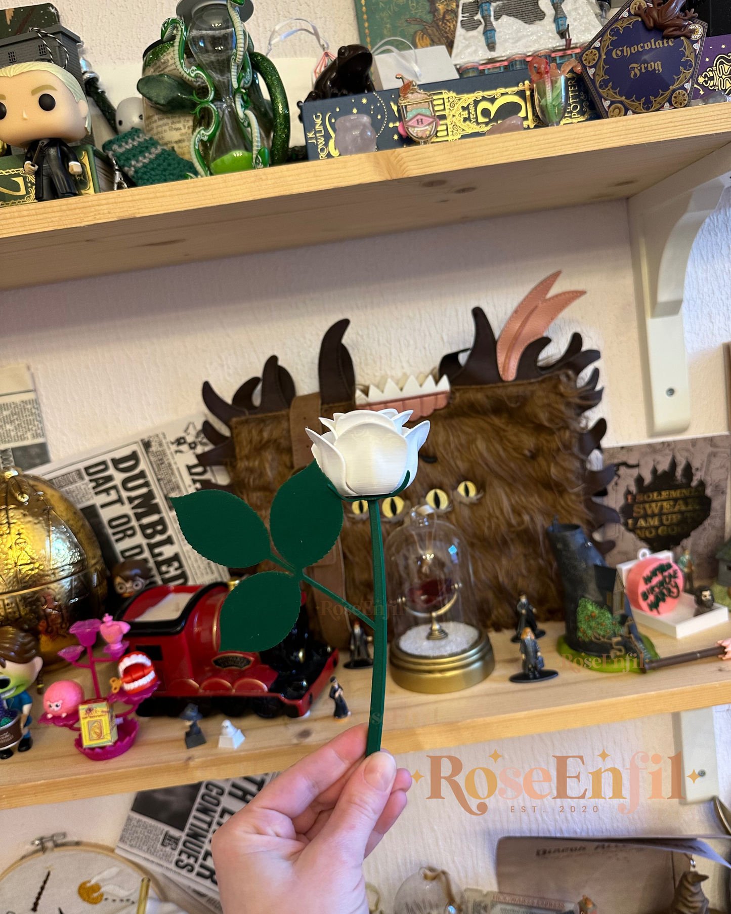 Rose décorative - Collection décor - Impression 3D - Plusieurs couleurs