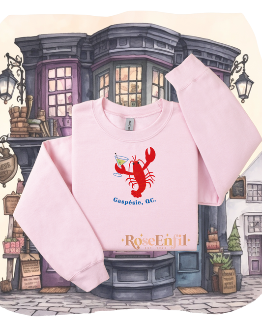 Homard (Gaspésie )-  Collection broderie de nos régions QC - Canada -  Plusieurs couleurs