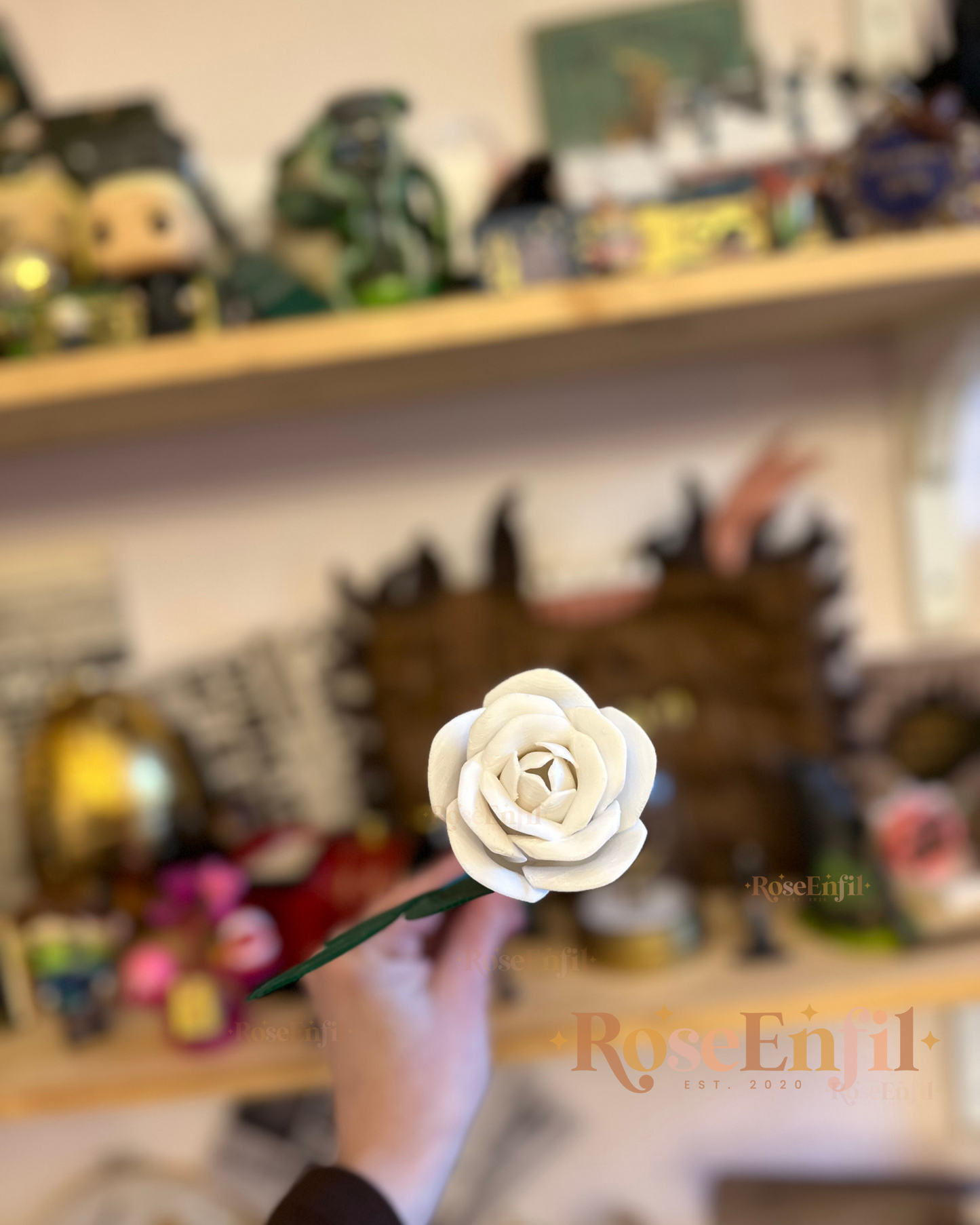 Rose décorative - Collection décor - Impression 3D - Plusieurs couleurs