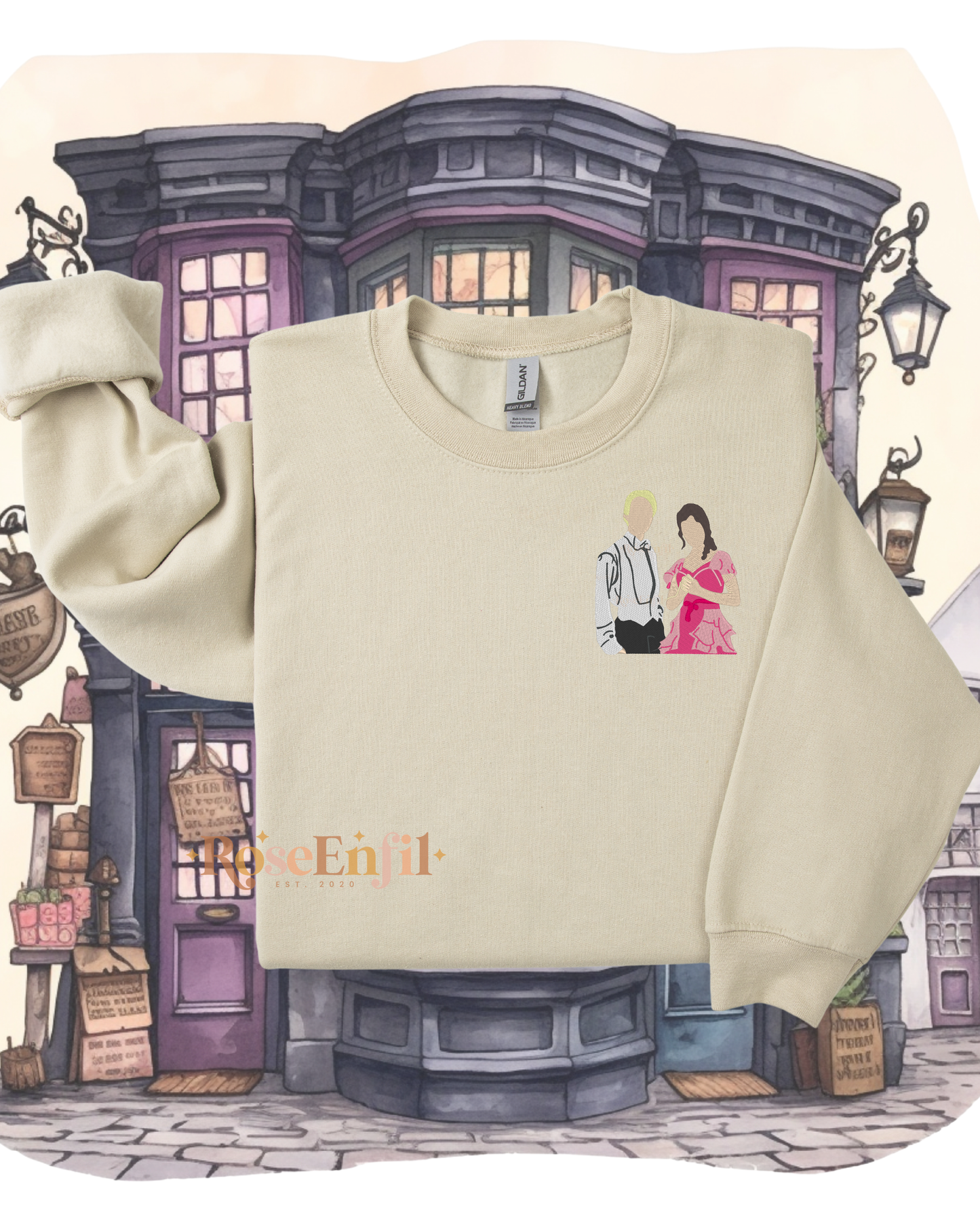 Draco (Drago) x Hermione (Dramione) - Fanfiction - Magical Embroidery Collection - Multiple Colors
