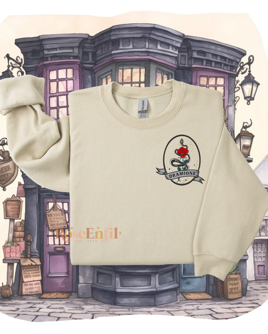 Dramione - Draco (drago) et Hermione -  Fanfiction - Collection broderie magique - Plusieurs couleurs