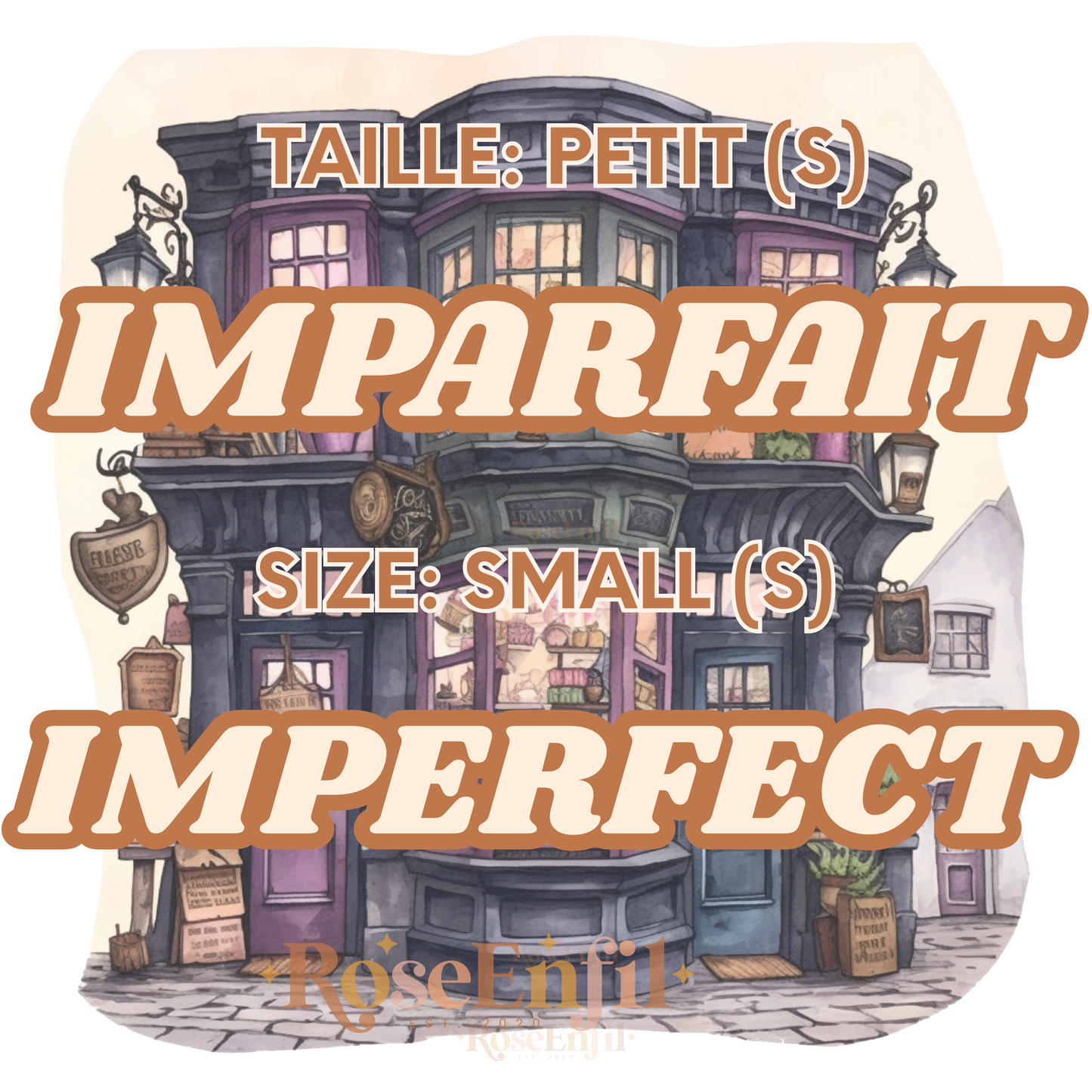 TAILLE S - Vêtements imparfaits (plusieurs designs et couleurs)