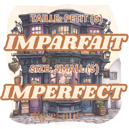 TAILLE S - Vêtements imparfaits (plusieurs designs et couleurs)