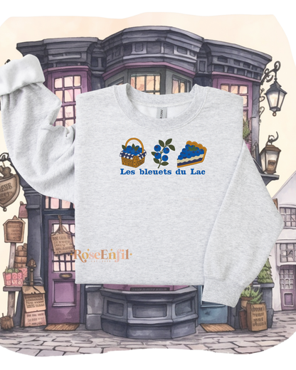 Les bleuets du Lac – "Embroidery from Our Regions" Collection (QC, Canada) – Multiple colors (Crewneck only)
