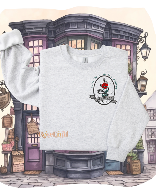 Dramione - Rose dans un cimetière - Fanfiction - Collection broderie magique - Plusieurs couleurs