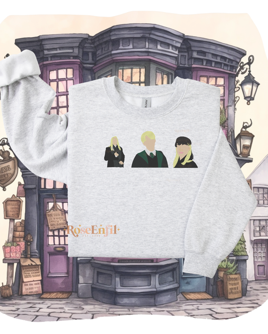 Famille Sang-Pur - Drago (Draco) Lucius Narcissa  - Collection broderie magique - Plusieurs couleurs