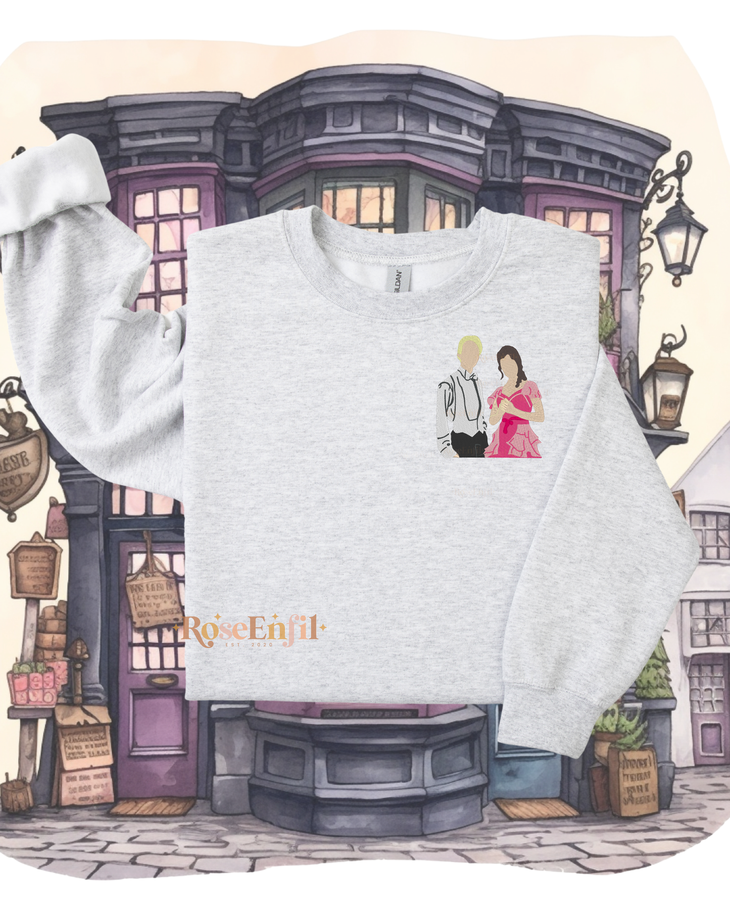 Draco (Drago) x Hermione (Dramione) - Fanfiction - Magical Embroidery Collection - Multiple Colors
