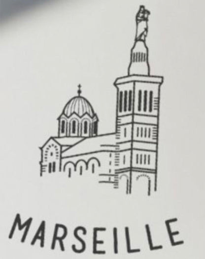 Commande personnalisée -  Marseille - Crewneck Noir - Small