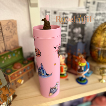 Symboles magiques ✨ Tumbler de couleur rose