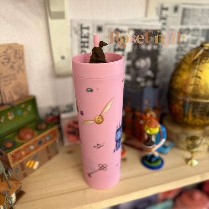 Symboles magiques ✨ Tumbler de couleur rose