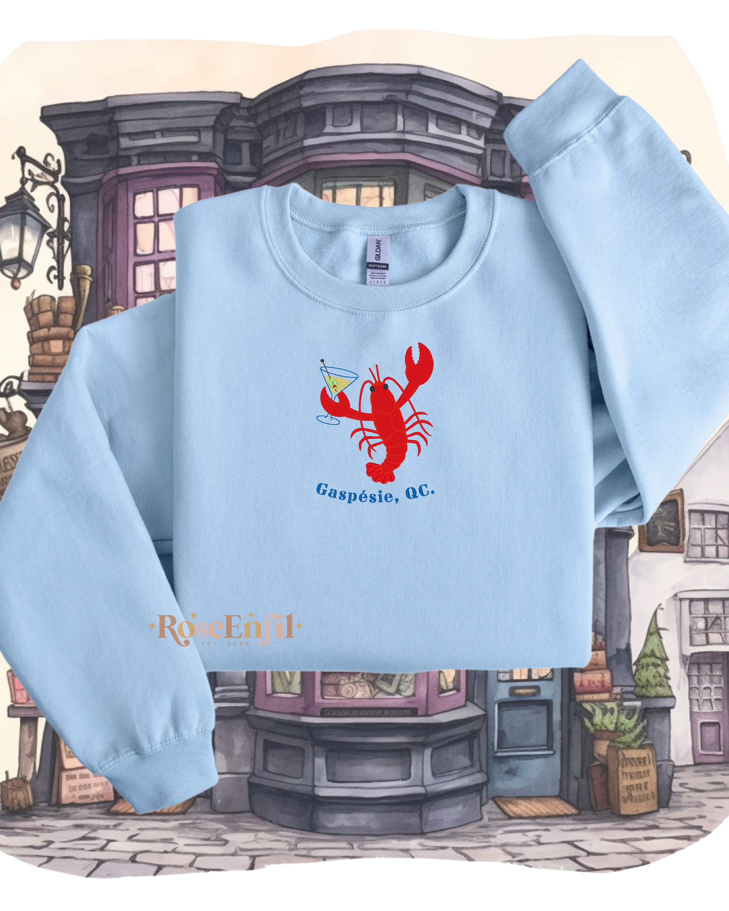 Homard (Gaspésie )-  Collection broderie de nos régions QC - Canada -  Plusieurs couleurs
