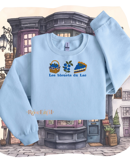 Les bleuets du Lac – "Embroidery from Our Regions" Collection (QC, Canada) – Multiple colors (Crewneck only)
