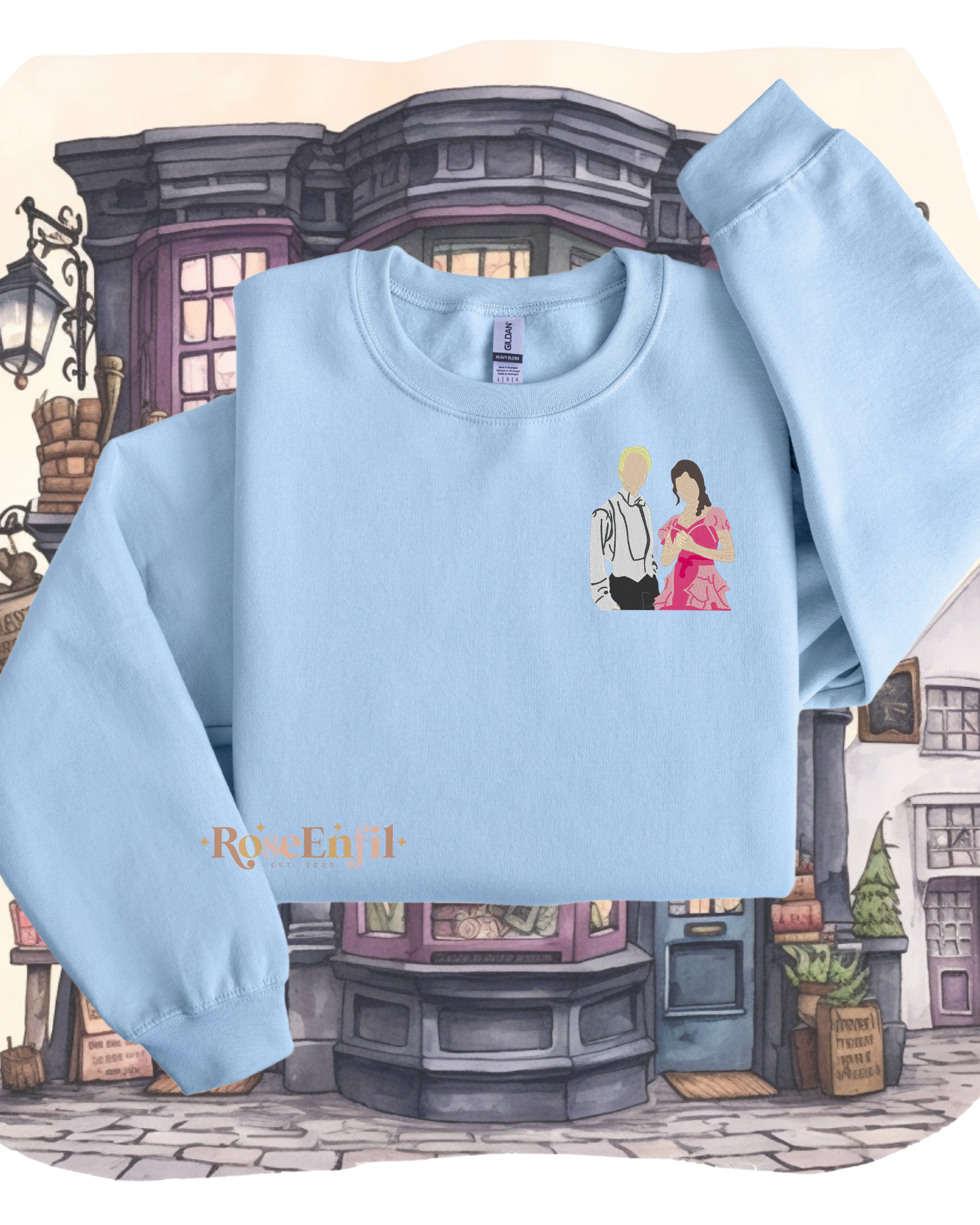Draco (Drago) x Hermione (Dramione) - Fanfiction - Magical Embroidery Collection - Multiple Colors
