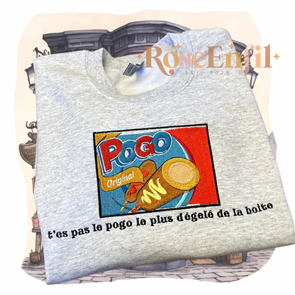 T’es pas le plus degelé de la boite - QC / Canada broderie humour / plusieurs couleurs crewneck