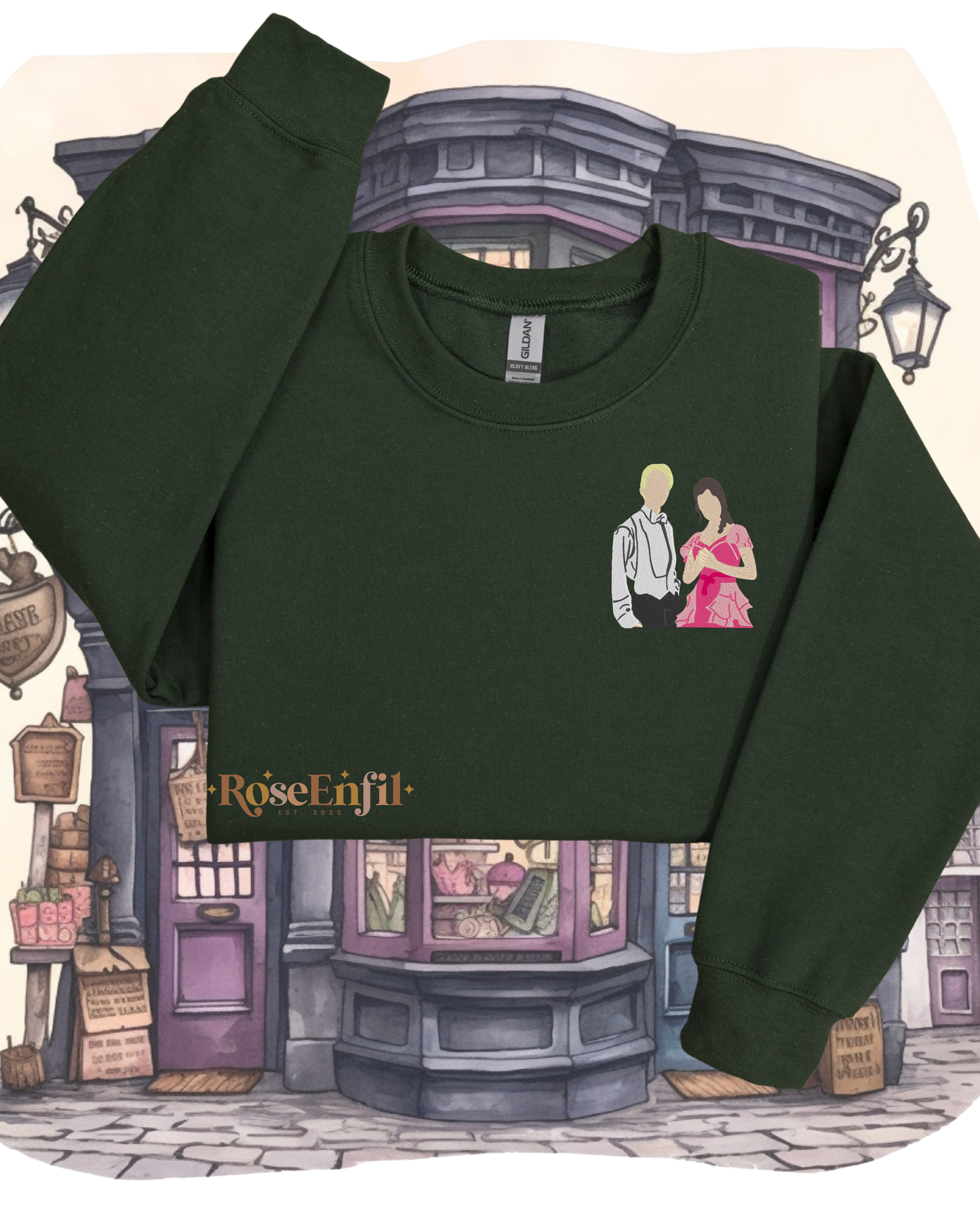 Draco (Drago) x Hermione (Dramione) - Fanfiction - Magical Embroidery Collection - Multiple Colors
