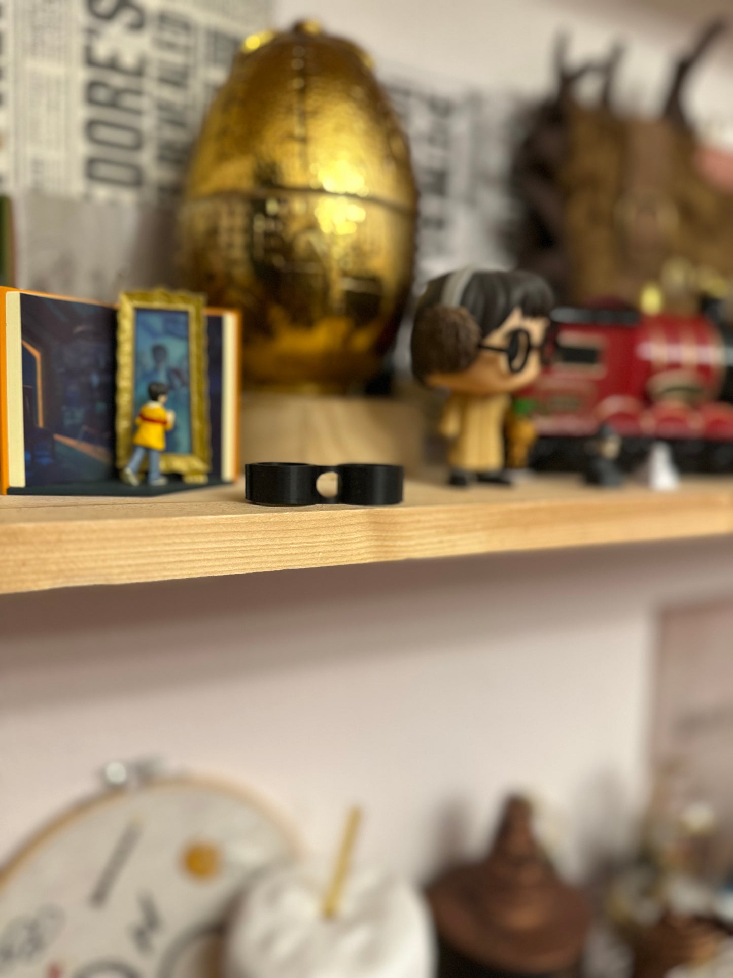 Décoration de paille - Lunettes noires Harry