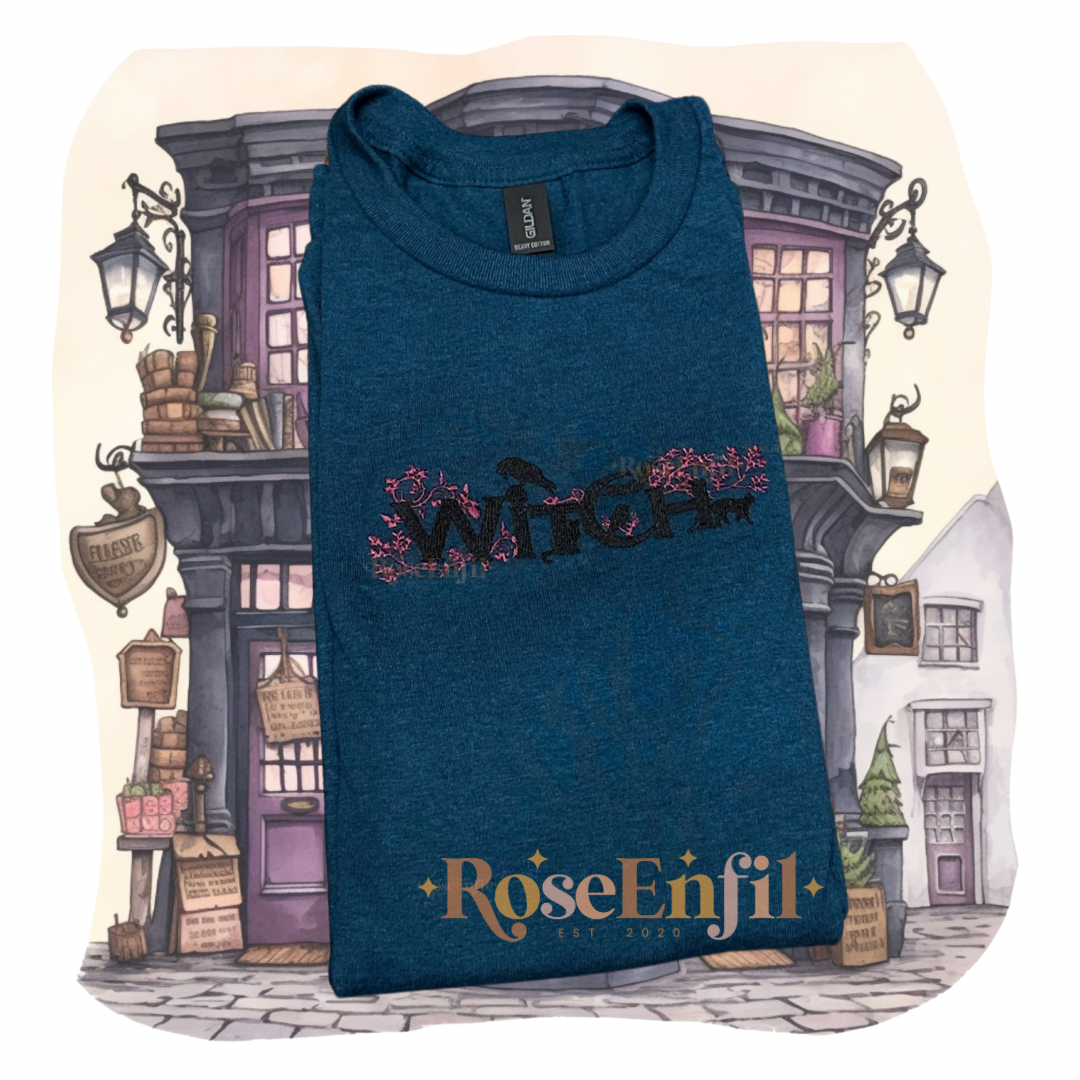 Witch (Sorcière) - Broderie magique - plusieurs couleurs