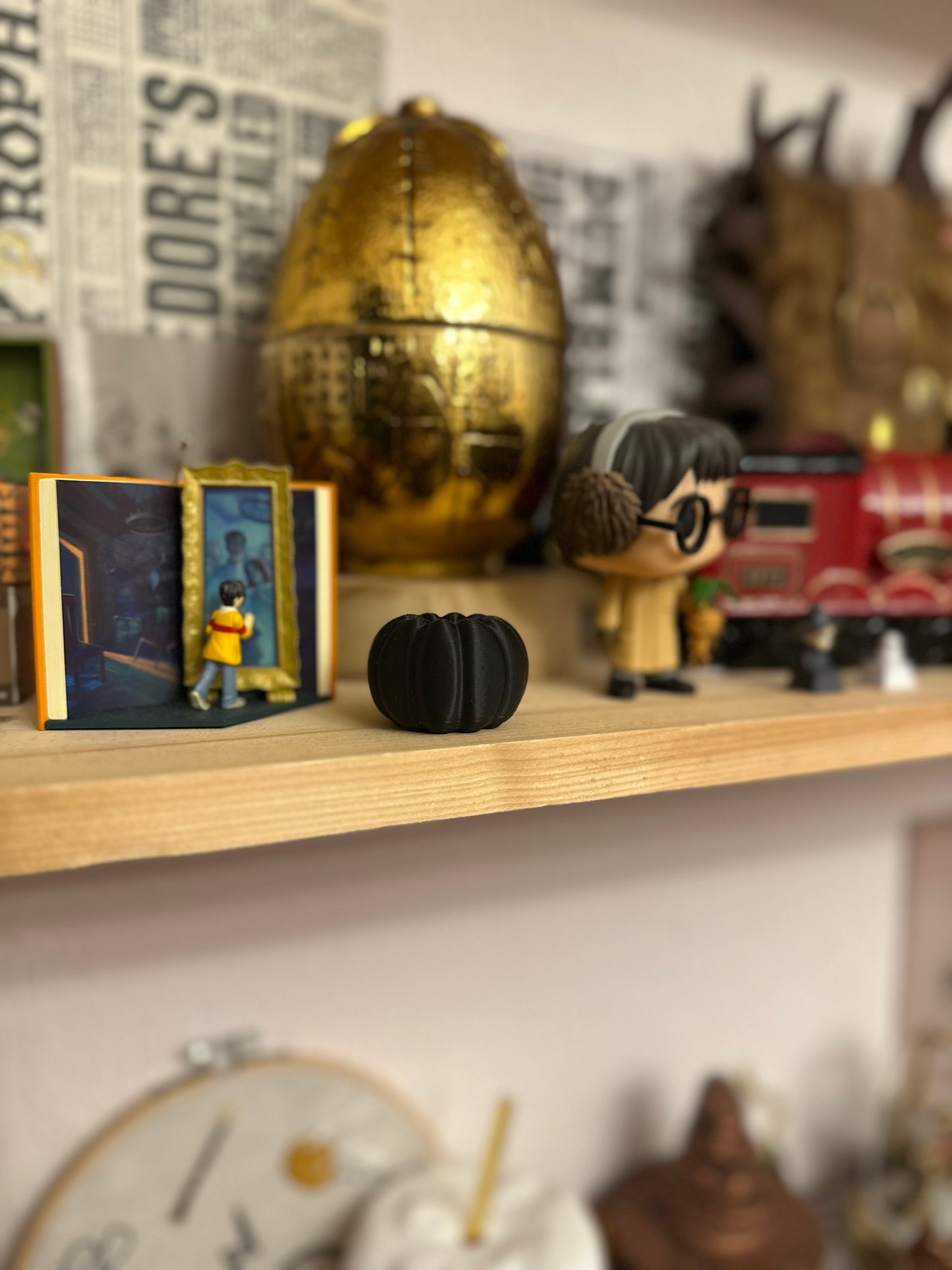 Straw decoration - pumpkin - autumn