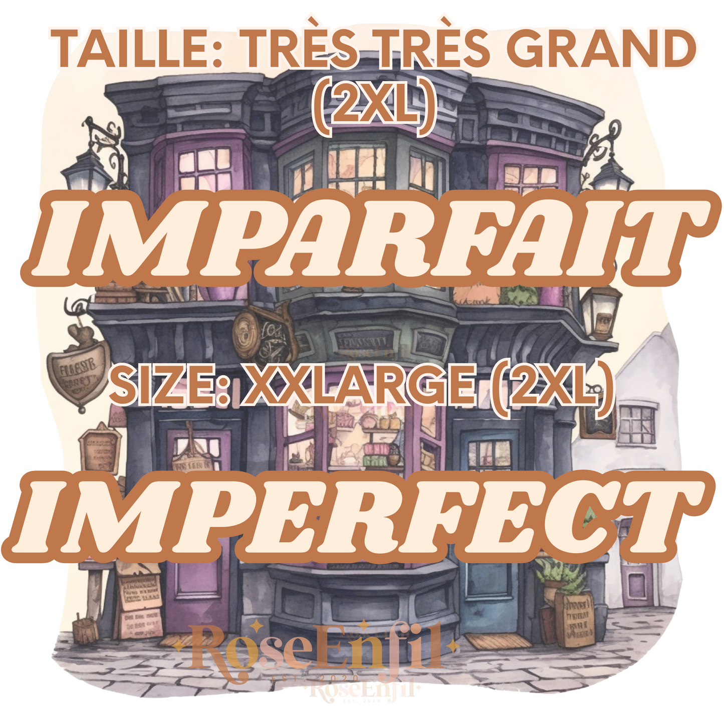 TAILLE 2XL- Vêtements imparfaits (plusieurs designs et couleurs)